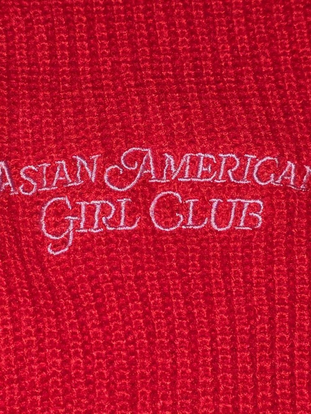 Lunar New Year Asian American Girl Club Women's Cardigan - Red XXL - Picture 3 of 6